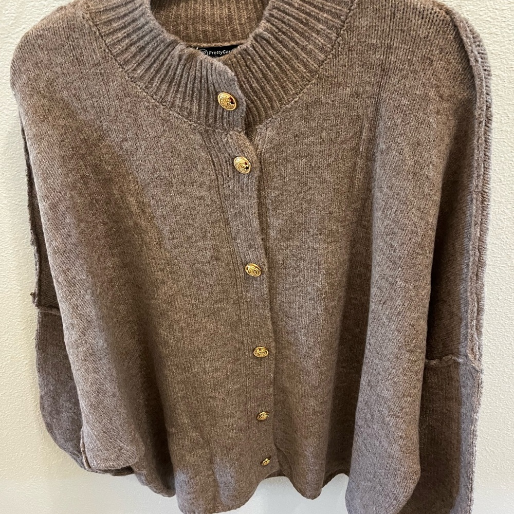 NWT Amazon Pretty Garden Oversized Sweater Cardigan